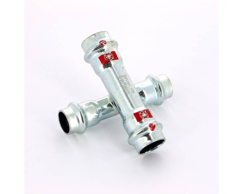 Крестовина пайка VIEGA 18х15 нелигир. сталь Prestabo SC-Contur с уплотнит. элементом