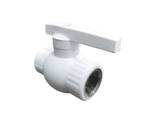 Кран шаровой PP-R бел комб Дн25х3/4" Ру25 ВР VALFEX 10142534 Кран шаровой PP-R бел комб Дн25х3/4" Ру25 ВР VALFEX 10142534