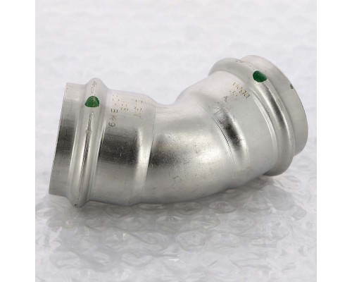 Угол пресс 45 град. нержавеющая сталь Sanpress Inox VIEGA 35 Угол пресс 45 град. нержавеющая сталь Sanpress Inox VIEGA 35