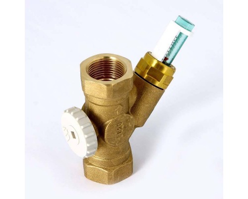 Клапан балансировочный ручной ВВ WattFlow OL укороченный с любым монтажным положением c расходомером WATTS Ind 3/4" 2-16л/мин