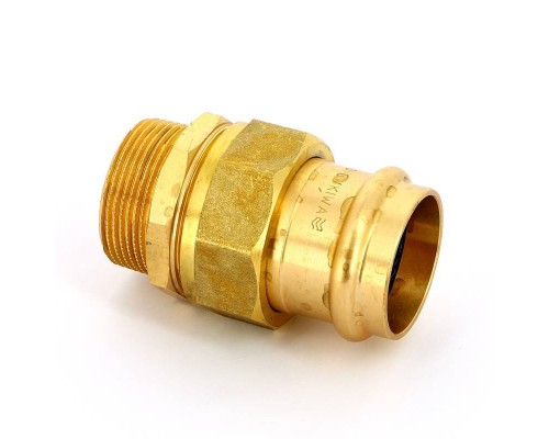 Муфта пресс-Н IBP 42 х 1 1/2" с разъемным соединением бронза Муфта пресс-Н IBP 42 х 1 1/2" с разъемным соединением бронза