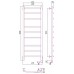 Сунержа Галант 2.0 Полотенцесушитель электрический 40x120h, прав., цвет: мат. черный 31-5201-1240