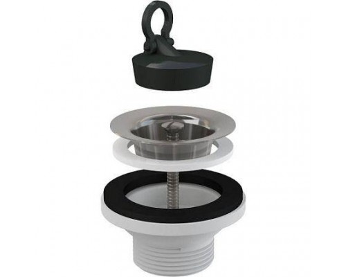 Выпуск умыв 1 1/4" с пробкой нерж/сетка Alca A31