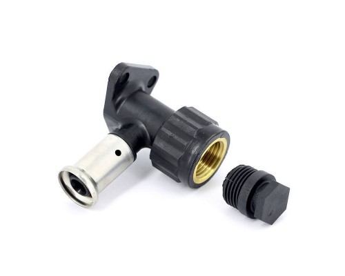 Водорозетка пресс-В PVDF с заглушкой HENCO 16x1/2"
