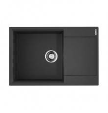 Omoikiri Daisen 78-LB-BL Кухонная мойка Artgranit 78x51 см, цвет: черный 4993692