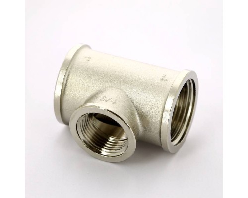 Тройник В никелированный TIEMME 1"x3/4"x1"