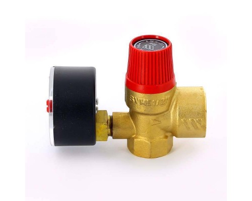 Клапан предохранительный ВВ SVM с манометром WATTS Ind 1/2"х3/4" 3 бар