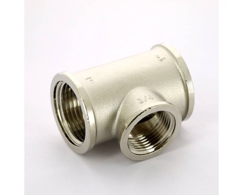 Тройник В никелированный TIEMME 1"x3/4"x1"
