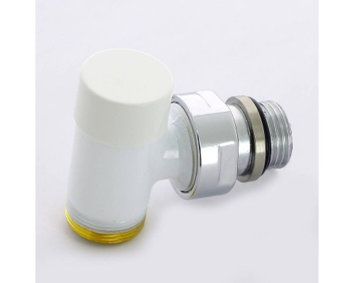 Вентиль обратный Carlo Poletti Compact угловой НН 1/2" х М24 х 19 цвет белый