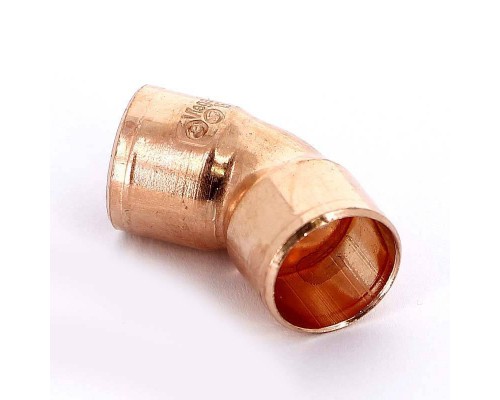 Угол двухраструбный 45 градусов пайка VIEGA 15 Угол двухраструбный 45 градусов пайка VIEGA 15