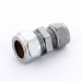 Муфта обжим хромированная TIEMME 15х12