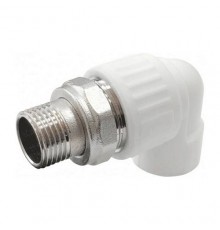 Угольник PP-R бел комб разъем Дн20х1/2" НР д/рад VALFEX 10238012