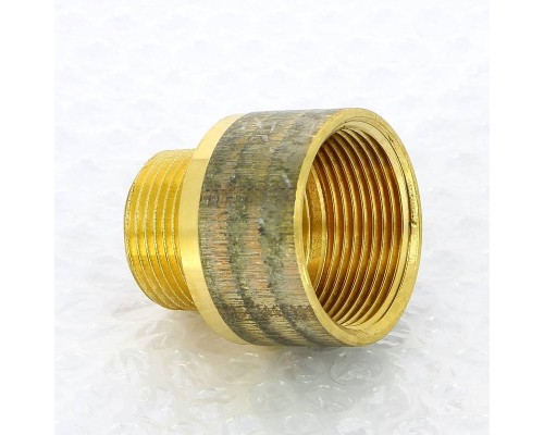 Переходник круглый НВ Viega 1" x 1"1/4 бронза