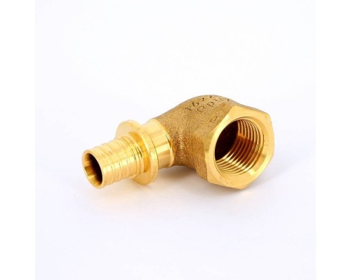 Угол надвижной В бронза REHAU 16x1/2"