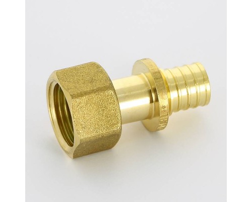 Муфта аксиальная-В Uni-Fitt 16 x 1/2" с накидной гайкой плоской прокладкой Муфта аксиальная-В Uni-Fitt 16 x 1/2" с накидной гайкой плоской прокладкой