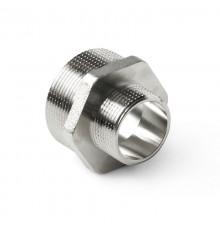 Ниппель латунный резьбовой переходной НР 1/2x3/4