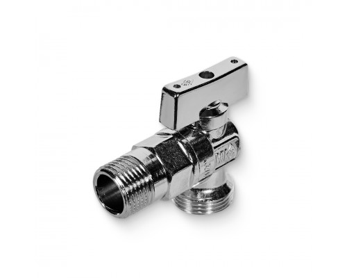 Кран НН 1/2'х3/4' шаровой  MIAMI  для подкл. бачков c розеткой 1/2' из нерж. стали для бытов. вент