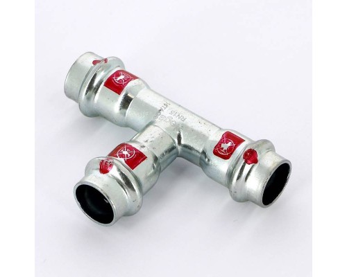 Тройник пресс оцинкованная сталь Prestabo VIEGA 15
