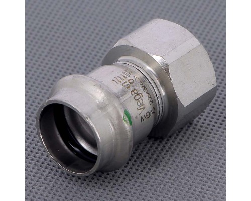 Муфта пресс-В нержавеющая сталь Sanpress Inox VIEGA 22х3/4" Муфта пресс-В нержавеющая сталь Sanpress Inox VIEGA 22х3/4"