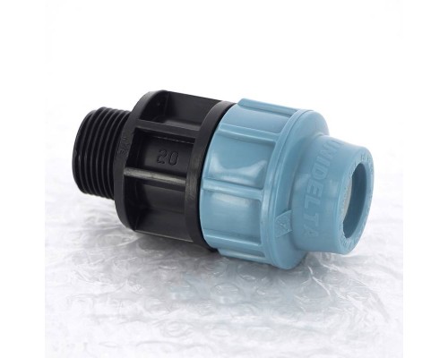 Муфта обжим-Н для труб ПНД UNIDELTA 20x3/4" Муфта обжим-Н для труб ПНД UNIDELTA 20x3/4"