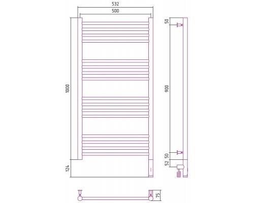 Сунержа Богема 3.0 Полотенцесушитель электр. 50x100h, прав., цвет: состар. латунь 051-5805-1050 Сунержа Богема 3.0 Полотенцесушитель электр. 50x100h, прав., цвет: состар. латунь 051-5805-1050
