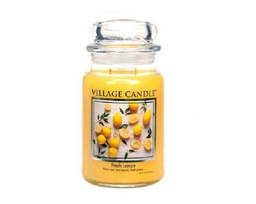 Декоративная свеча Village Candle Лимонный фреш (602 грамма)