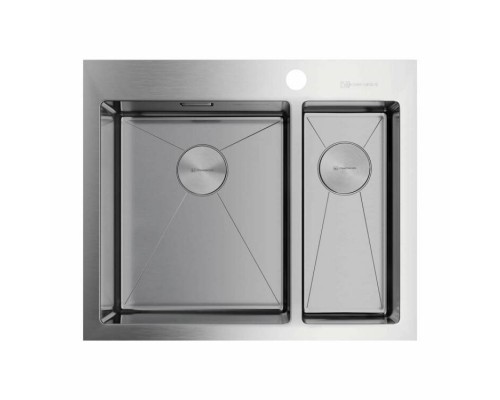 Мойка, OMOIKIRI, Akisame, шгв 605-510-200, отверстия для смесителя-1, чаши-2, цвет-нержавеющая сталь Мойка, OMOIKIRI, Akisame, шгв 605-510-200, отверстия для смесителя-1, чаши-2, цвет-нержавеющая сталь