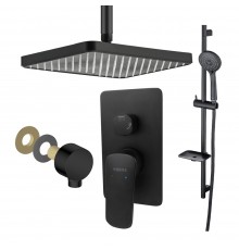 AQ1075MB ВЕГА Set 4 в 1 (AQ1046MB+AQ2071MB+AQ2454MB+AQ2011MB), матовый черный AQ1075MB