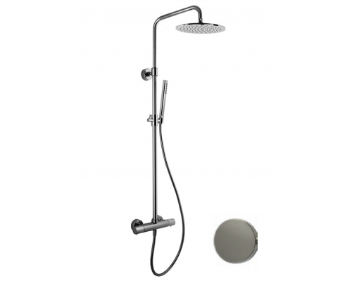 Душевая стойка, Fima Carlo Frattini, Shower column, цвет-брашированный никель