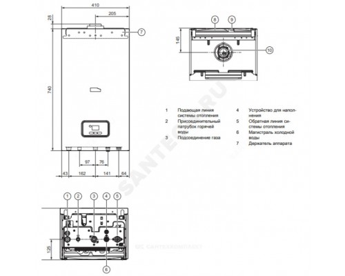 Котел газ наст 2/конт 23кВт Гепард 23 MOV EBUS Protherm 0010015236