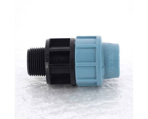 Муфта обжим-Н для труб ПНД UNIDELTA 20x3/4" Муфта обжим-Н для труб ПНД UNIDELTA 20x3/4"