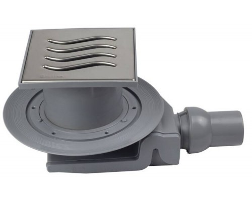 Трап, Pestan, Confluo Standard Tide 4, горизонтальный, DN-50, цвет решетки-хром глянец