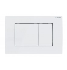 115.137.11.1 Смывная клавиша Geberit Delta30, для двойного смыва: Альпийский белый 115.137.11.1