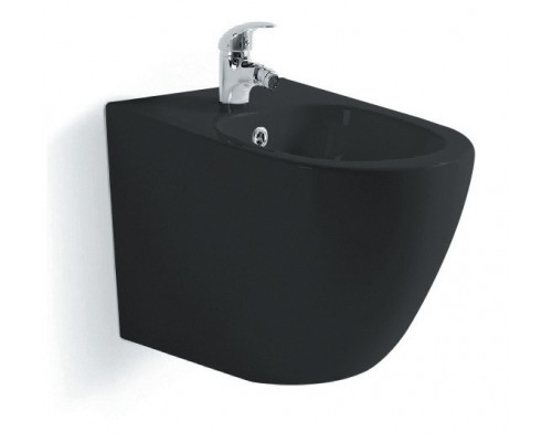 AQ1016-MB ЕВРОПА Биде подвесное 510355311, цвет черный матовый AQ1016-MB