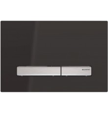 115.788.DW.2 Смывная клавиша Geberit Sigma50 для двойного смыва к 111.300/350/361/362/380/390/796 черный глянцевый/металлический хромированный 115.788.DW.2