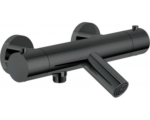 VE125010/1FLP VELIS термостатический смеситель для ванны, глянцевый черный VE125010/1FLP