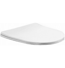 AQ0004-00 ЕВРОПА тонкое сиденье с механизмом плавного закрывания, подходит к унитазу AQ1900-00, AQ1904-00, AQ1900T-00, AQ1904T-00 AQ0004-00