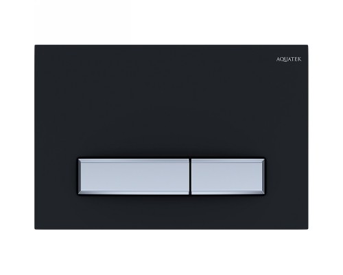 KDI-0000031 (009D-2) Панель смыва Slim Черный матовый (клавиша прямоугольная, хром) KDI-0000031