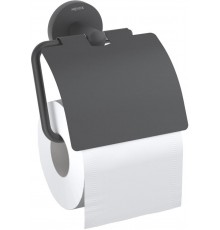 AQ4209MB ОБЕРОН бумагодержатель с крышкой, матовый черный AQ4209MB