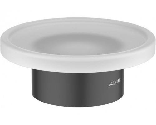 AQ4426MB ЛИРА мыльница настольная, матовый черный AQ4426MB