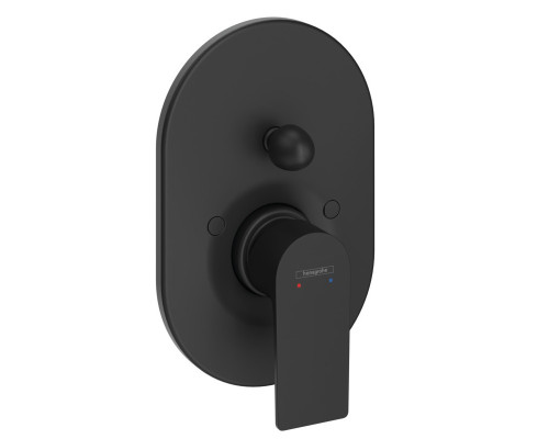 Комплект смесителя для ванны hansgrohe Rebris E скрытого монтажа матовый черный 72459670/31741180