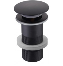 AQ6000MB сливной набор для раковины Push-open без перелива, матовый черный AQ6000MB