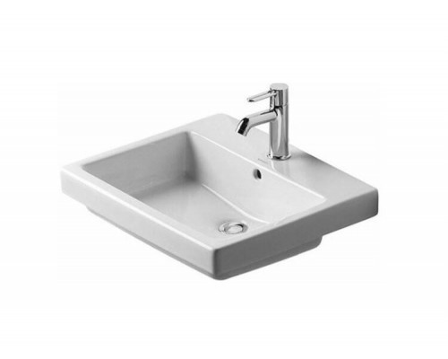 Раковина, Duravit, Vero, шгв 550-465-180, отверстия для смесителя-1, цвет-белый