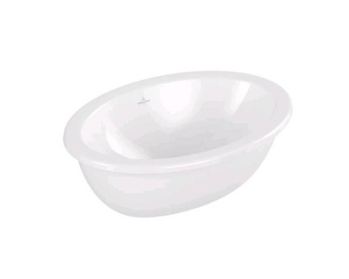 Раковина, Villeroy Boch, Loop Friends, шгв 485-325-215, отверстия для смесителя-отсутствуют, CeramicPlus, цвет-альпийский белый