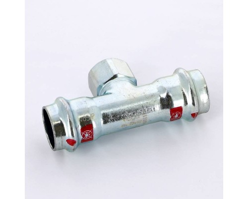 Тройник пресс-В оцинкованная сталь Prestabo VIEGA 22х1/2"х22