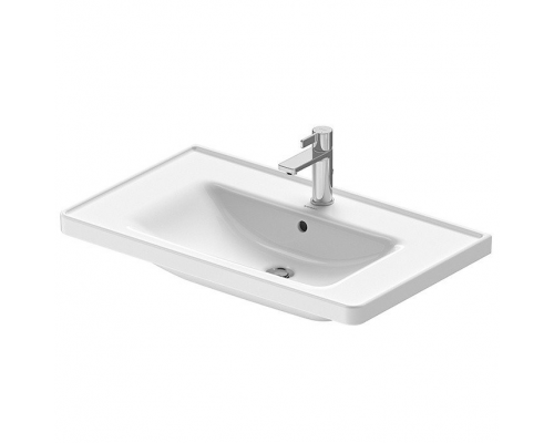 Раковина, Duravit, Duravit No.1, шгв 800-480-165, отверстия для смесителя-1, WonderGliss, цвет-белый