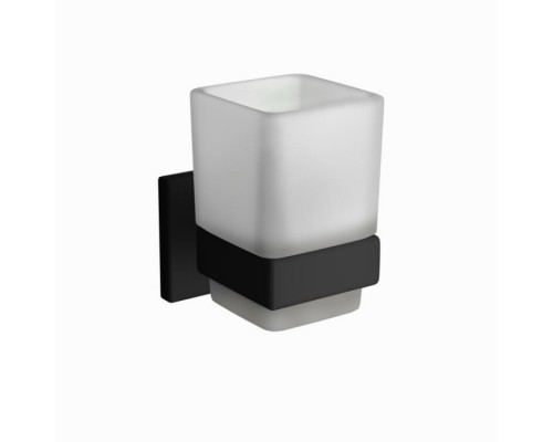 Стакан, Jaquar, Kubix Prime, шгв 70-105-100, цвет-чёрный матовый