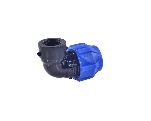 Отвод ПЭ компресс Дн20х3/4"х90гр ВР Ру16 VALFEX 1210012320034