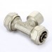 Тройник обжим-В никелированный UNI-FITT 20х1/2"х20