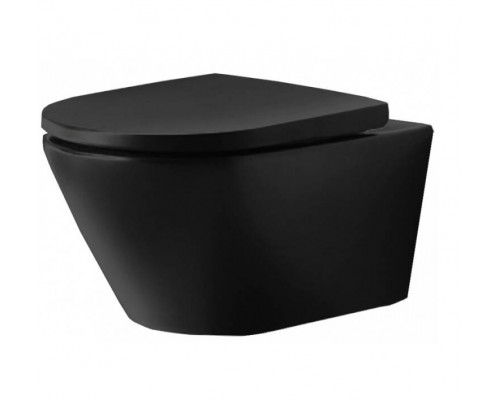 Унитаз, Duravit, D-Neo, Rimless®, подвесной, шг 370-540, цвет унитаза-антрацит матовый